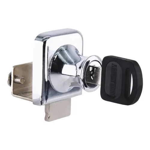 Chrome Lock for 3/8" Glass Door - Keyed Alike