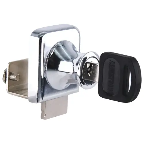 Chrome Lock for 3/8" Glass Door - Keyed Alike