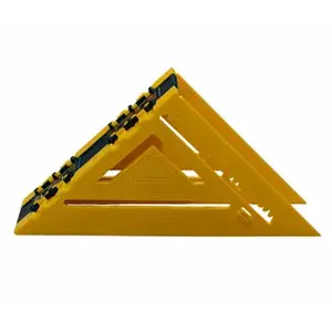 LAY OUT LINE, LLC 1002 Double Sided Rafter Square 7" L X 1" H Polystyrene Yellow