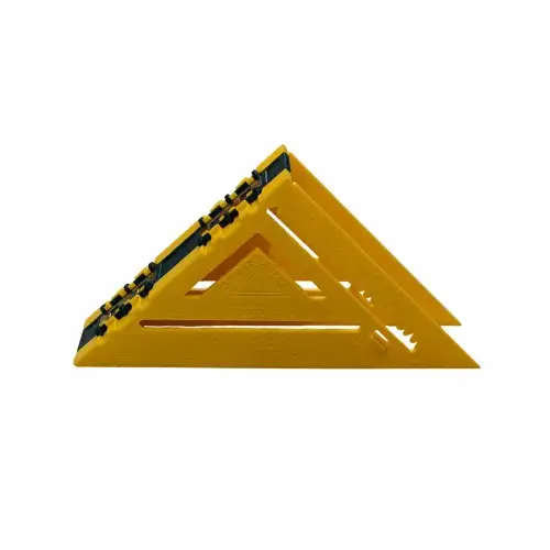 Double Sided Rafter Square 7" L X 1" H Polystyrene Yellow