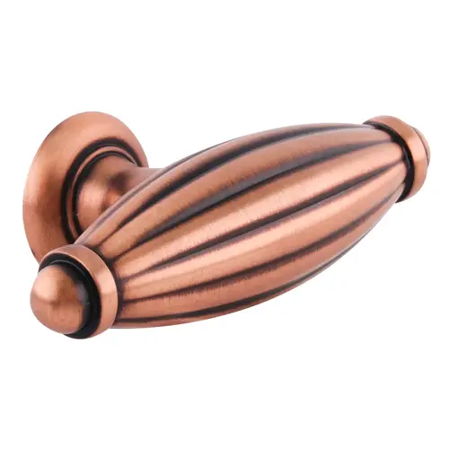 Traditional Blythe T-Pull Cabinet Knob 2 5/8" Length Brushed Copper Traditional Blythe T-Pull Cabinet Knob 2 5/8" Length Brushed Copper