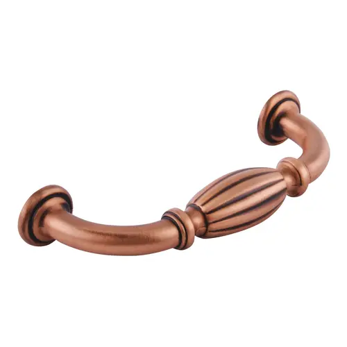 Blythe Traditional Kitchen Cabinet Pull 3" Center to Center Brushed Copper Blythe Traditional Kitchen Cabinet Pull 3" Center to Center Brushed Copper