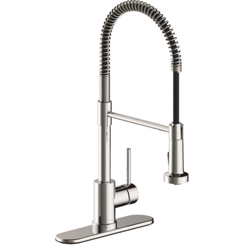 Xiamen Lota International Co., Ltd. 67242W-1001 Westwind Single-Handle Spring Neck Kitchen Faucet in Chrome