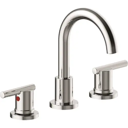 Westwind 8 in. Widespread Double-Handle High-Arc Bathroom Faucet in Chrome with Push Pop-Up Westwind 8 in. Widespread Double-Handle High-Arc Bathroom Faucet in Chrome with Push Pop-Up