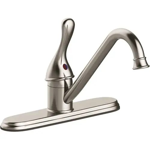 Anchor Point Single-Handle Standard Kitchen Faucet in Stainless Steel Anchor Point Single-Handle Standard Kitchen Faucet in Stainless Steel