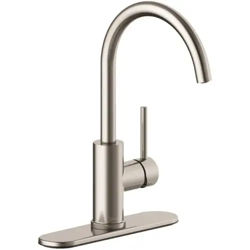 Westwind Single-Handle Standard Kitchen Faucet in Stainless Steel
