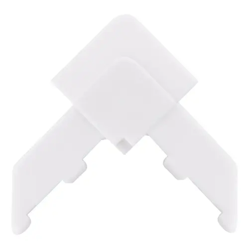 White Square Lip Frame Plastic Corners for WSFL8 - pack of 100