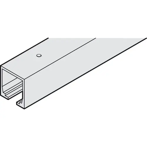 Upper Track, Pre-drilled 13' 1 1/2" for Hawa Symmetric, Telescopic, Junior, 4 m (13 1 1/2") Silver colored, anodized