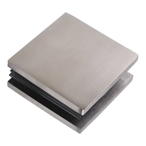 Brushed Stainless 2" x 2" Square Mall Front Clamp