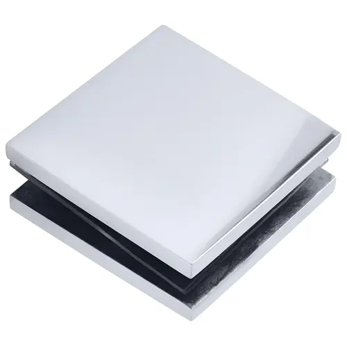 Polished Stainless 2" x 2" Square Mall Front Clamp Polished Stainless 2" x 2" Square Mall Front Clamp