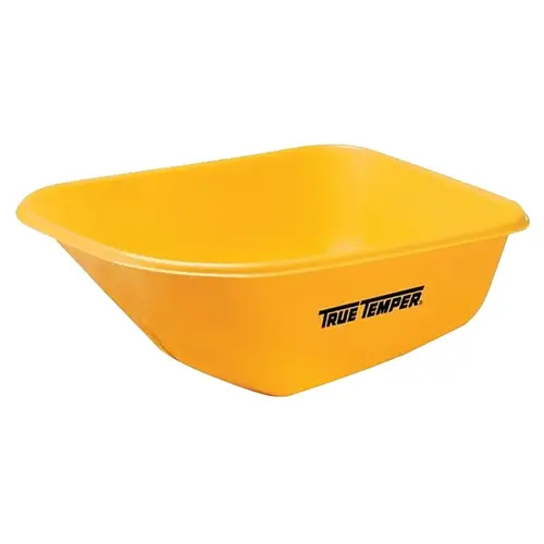 Wheelbarrow Tray, 8 cu-ft Capacity, Poly, Yellow