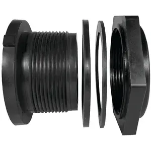 Green Leaf TF100 TF 100 P-E Tank Fitting, 1 in, FPT, Polypropylene