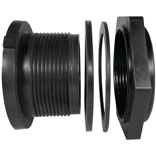 TF 100 P-E Tank Fitting, 1 in, FPT, Polypropylene