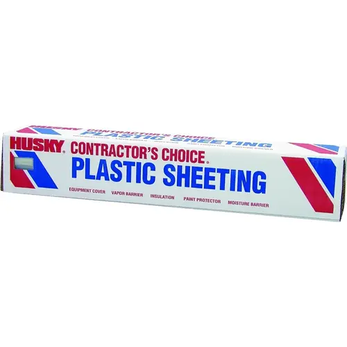 Painter's Sheeting, 100 ft L, 20 ft W, Clear