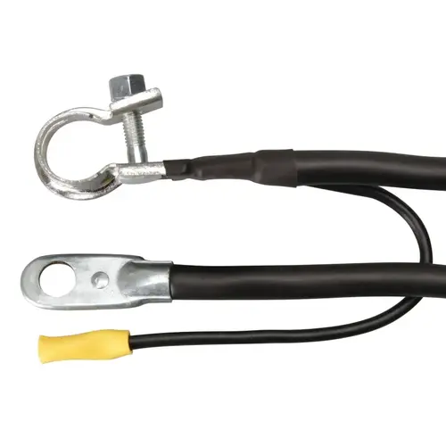 Maximum Energy Battery Cable with Lead Wire, 6 AWG Wire, Black Sheath
