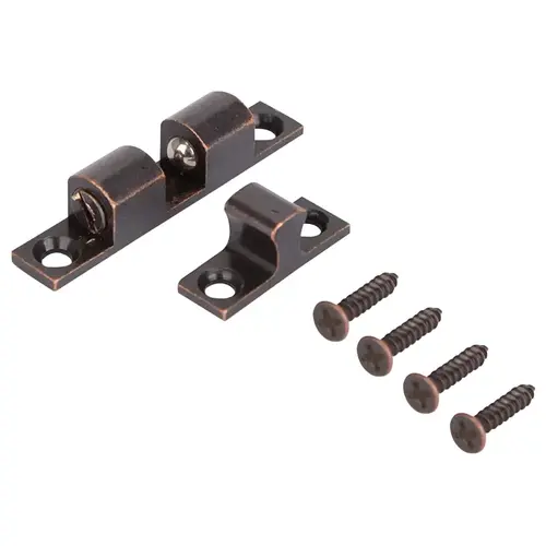 Double Ball Catch, Brass, Venetian Bronze Double Ball Catch, Brass, Venetian Bronze