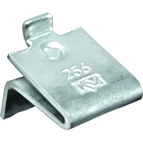 256 ZC Adjustable Pilaster Shelf Support Clip, Steel, Mortise Mounting - pack of 100