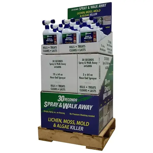 Spray & Walk Away Cleaner, 64 oz, Liquid, Slight Sweet, Green Spray & Walk Away Cleaner, 64 oz, Liquid, Slight Sweet, Green