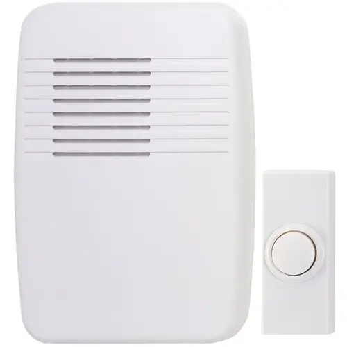 CHIME W/BUTTON WIRELESS PLUGIN White CHIME W/BUTTON WIRELESS PLUGIN White