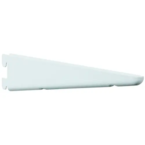 182 Series 7 In. White Steel Heavy-Duty Double-Slot Shelf Bracket 182 Series 7 In. White Steel Heavy-Duty Double-Slot Shelf Bracket