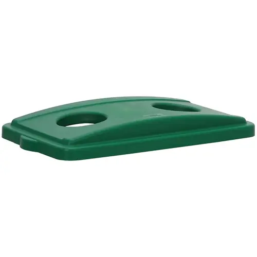 Wall Hugger Receptacle Lid, Plastic, Green Wall Hugger Receptacle Lid, Plastic, Green