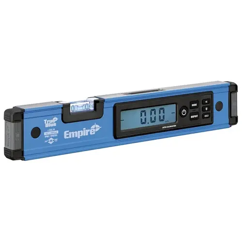 True Blue Series Digital Box Level, 16 in L, 2-Vial, Non-Magnetic, Aluminum