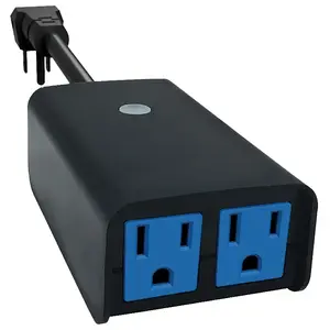 Westek SMARTPLUG2A Digital Timer, 15 A, 125 V, 1875 W, 2 -Outlet, 7 days Time Setting, Black