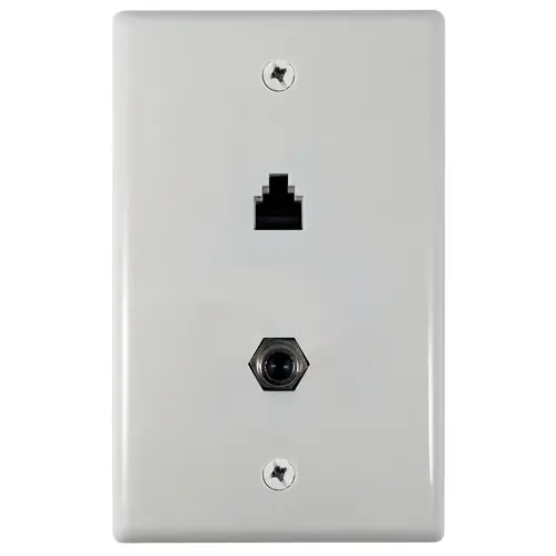 Wallplate, White, Flush Mounting - pack of 4 Wallplate, White, Flush Mounting - pack of 4