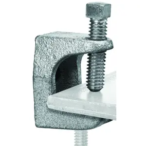 Superstrut Z503-5 1/2 In. Electroplated Zinc Malleable Iron Beam Clamp Silver