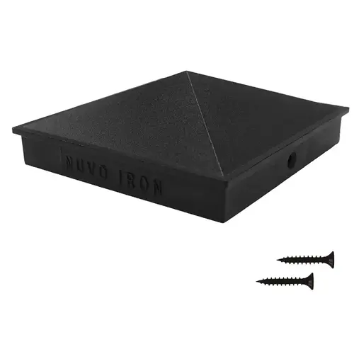 CAP POST PYRAMID BLK 3.5X3.5IN CAP POST PYRAMID BLK 3.5X3.5IN