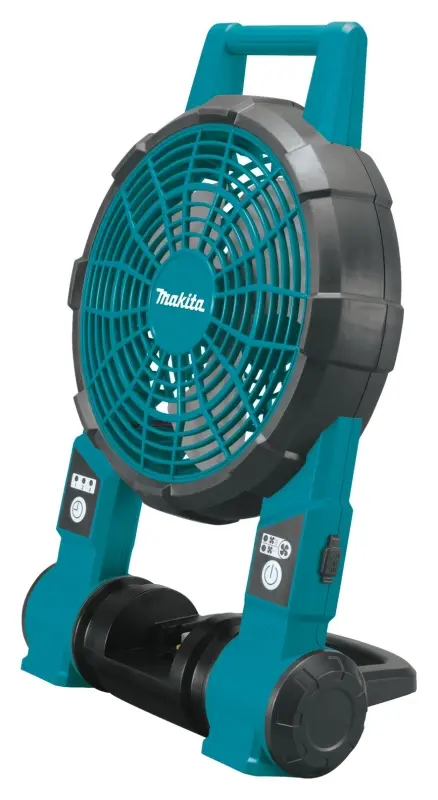 Makita Jobsite Fan Tool Only 18 V 5 Ah 2-Speed Includes: (1) AC Adapter Teal DCF201Z Makita Jobsite Fan Tool Only 18 V 5 Ah 2-Speed Includes: (1) AC Adapter Teal DCF201Z