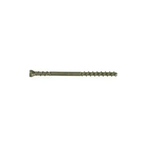 0 Deck Screw, #7 Thread, 2-3/8 in L, Trim Head, Star Drive, Stainless Steel, Black - pack of 350 0 Deck Screw, #7 Thread, 2-3/8 in L, Trim Head, Star Drive, Stainless Steel, Black - pack of 350