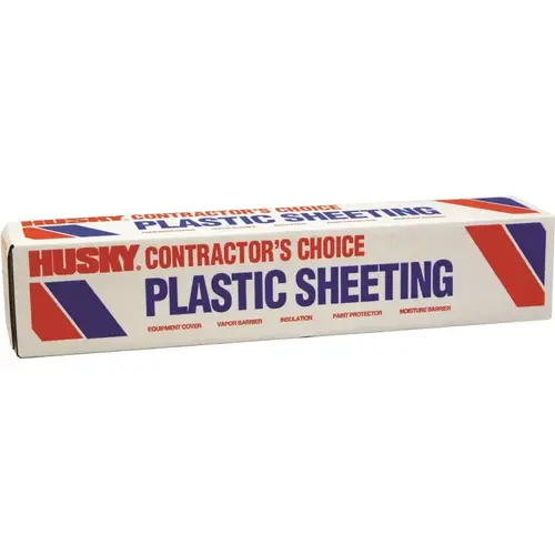 Painter's Sheeting, 400 ft L, 12 ft W, Clear Painter's Sheeting, 400 ft L, 12 ft W, Clear