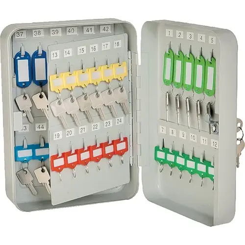 ProSource TS0070-3L Key Box, Keyed Lock, Steel, Light Gray, 7 in W, 9. ...