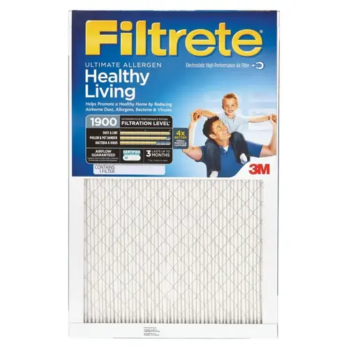 Air Filter, 20 in L, 16 in W, 12 MERV, Microfiber Filter Media, Cardboard Frame Air Filter, 20 in L, 16 in W, 12 MERV, Microfiber Filter Media, Cardboard Frame