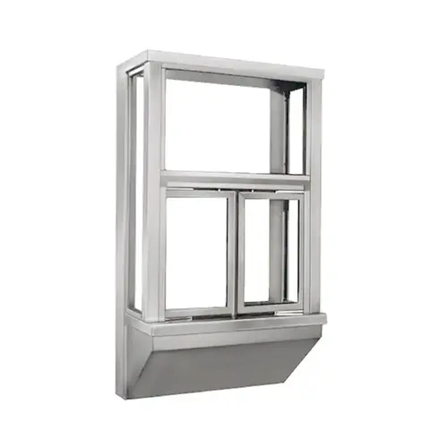 Bump Out 2 Narrow Profile Bi-Parting Drive Thru Window Semi Automatic Clear Anodized Aluminum Bump Out 2 Narrow Profile Bi-Parting Drive Thru Window Semi Automatic Clear Anodized Aluminum