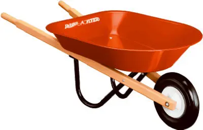 Radio Flyer 40 Wheelbarrow 30 lb Volume Steel 7 x 1-1/4 in Wheel W40A Radio Flyer 40 Wheelbarrow 30 lb Volume Steel 7 x 1-1/4 in Wheel W40A