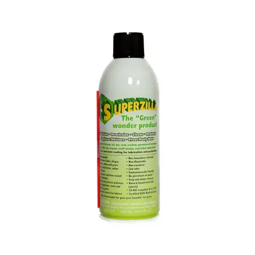 Superzilla The Green Wonder Product Penetrating Oil for Chains Hinges and Gears Aerosol 10.14 oz Superzilla The Green Wonder Product Penetrating Oil for Chains Hinges and Gears Aerosol 10.14 oz
