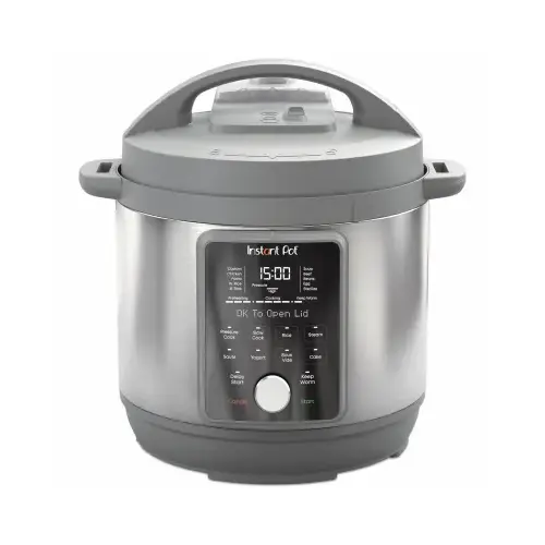 Digital Pressure Cooker Duo Plus Stainless Steel 6 qt Black/Silver Black/Silver