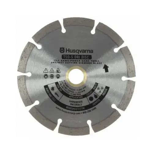 Segmented Rim Diamond Saw Blade Tacti-Cut Dri Disc 4-1/2" D X 7/8" S