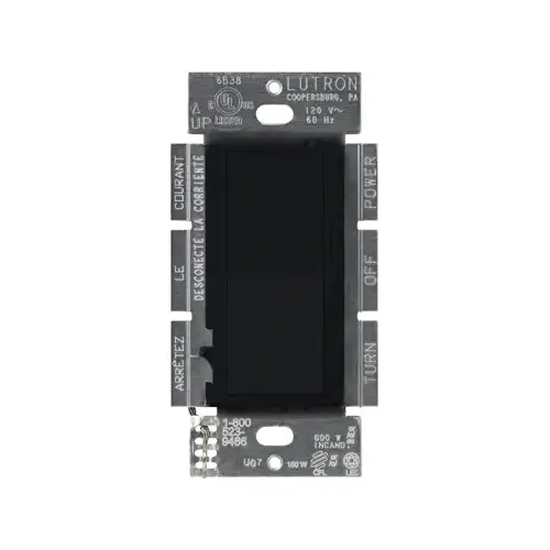 Dimmer Switch Diva Black 600 W 3-Way Black Dimmer Switch Diva Black 600 W 3-Way Black