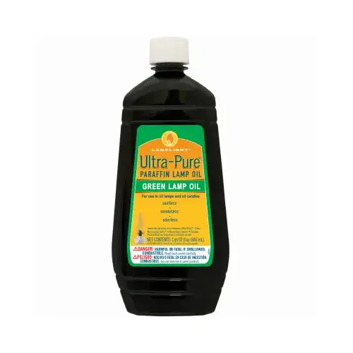 Lamp Oil Ultra-Pure Clean Burn Green 32 oz Green