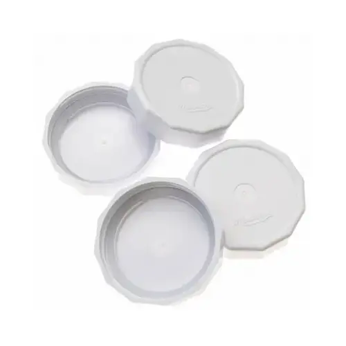 Canning Jar Plastic Lids, Wide Mouth pack of 4 White Canning Jar Plastic Lids, Wide Mouth pack of 4 White