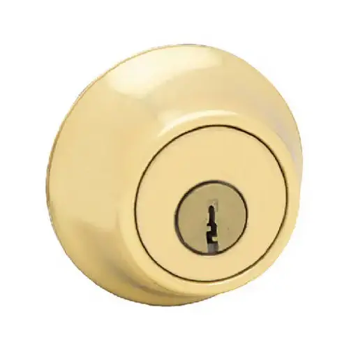 Deadbolt, Alike Key, Steel, Polished Brass, 2-3/8 to 2-3/4 in Backset, K Keyway - pack of 6 Deadbolt, Alike Key, Steel, Polished Brass, 2-3/8 to 2-3/4 in Backset, K Keyway - pack of 6