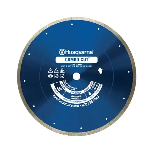 Segmented Rim Diamond Saw Blade 10" D X 1" Vari-Tile Diamond Segmented Rim Diamond Saw Blade 10" D X 1" Vari-Tile Diamond