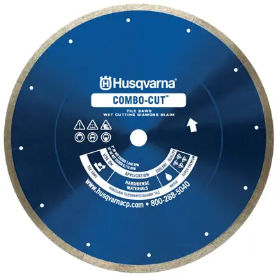 HUSQVARNA PROFESSIONAL PRODUCT Segmented Rim Diamond Saw Blade 10 D X 1 Vari-Tile Diamond 542761284