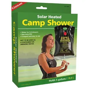 Coghlan's 9965 Camp Shower, 5 gal Capacity, PVC, Black