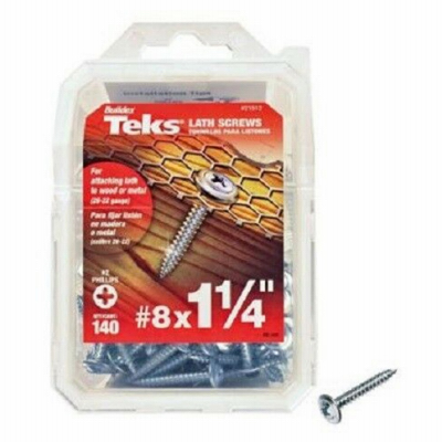Teks 21512 Lath Screw, #8 Thread, Truss Head, Phillips Drive