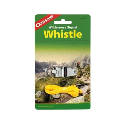 Whistle Wilderness Signal Silver 6.750" H X 4.000" W X 0.875" L Silver Whistle Wilderness Signal Silver 6.750" H X 4.000" W X 0.875" L Silver
