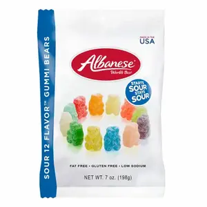 Albanese 53328-XCP12 Sour Gummie Candy Assorted 7 oz - pack of 12